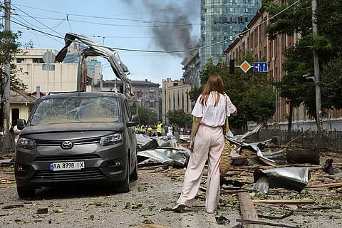 Russia's missile attack near the Lukianivska metro station